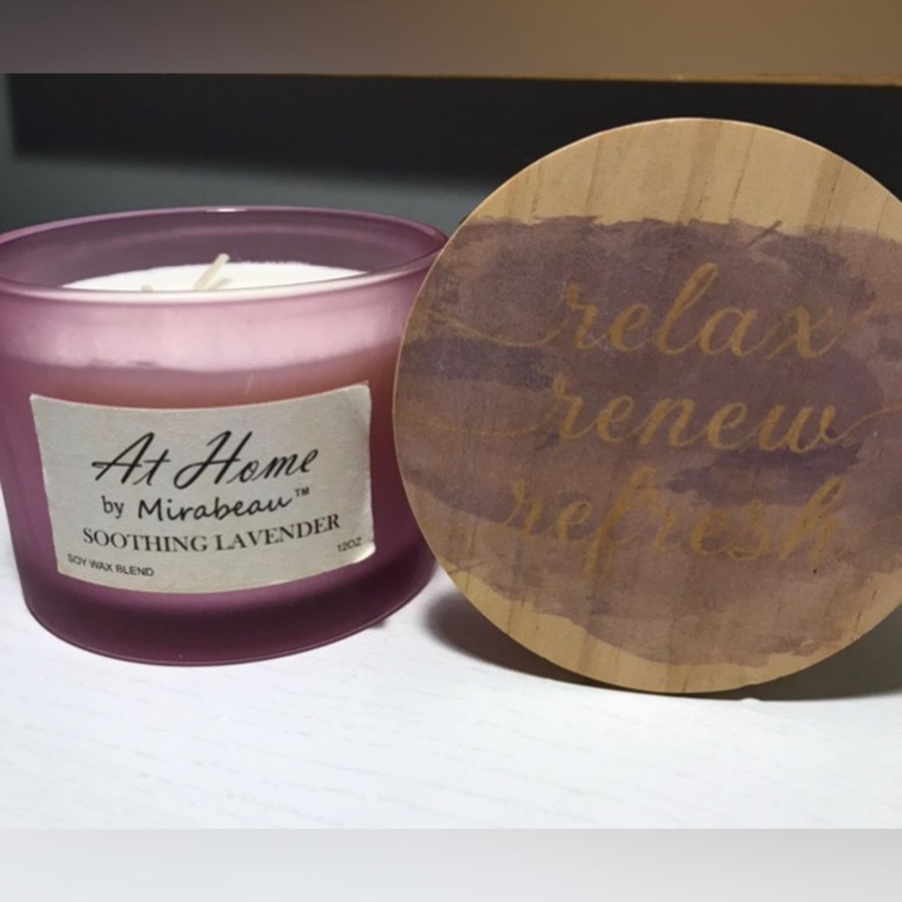 At Home by Mirabeau Soothing Lavender Candle